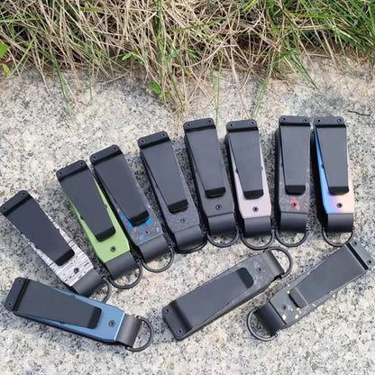 Key Organizer Compact Holder Metal Key Chain Minimalist Key Case Holder for Keychain Secures 2-6 Keys